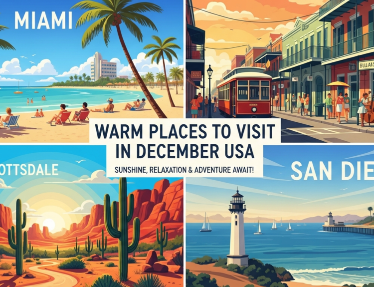 Warm Places to Visit in December USA